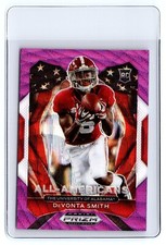 2021 Prizm Draft Picks All-American Purple Wave #186 Devonta Smith Crimson Tide