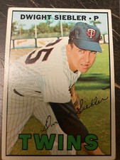 1967 Topps #164 Dwight Siebler - Twins