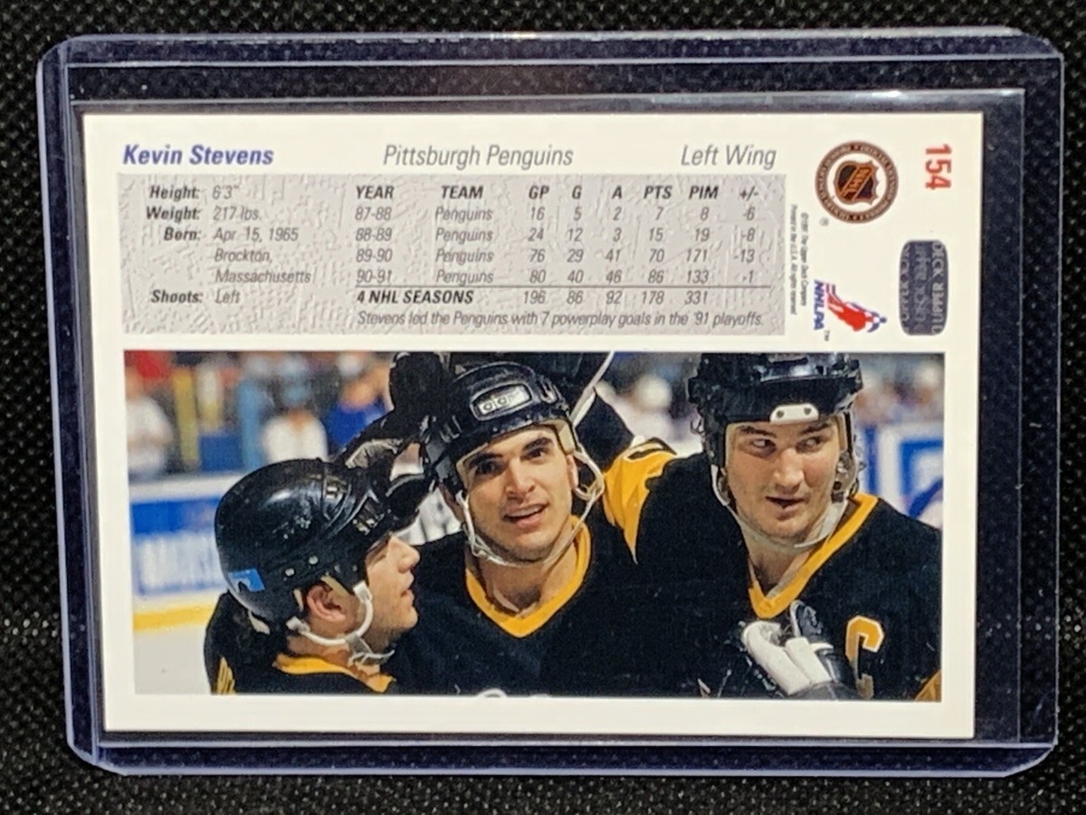 Kevin Stevens 1991-92 Upper Deck Hockey Card #154 Pittsburgh