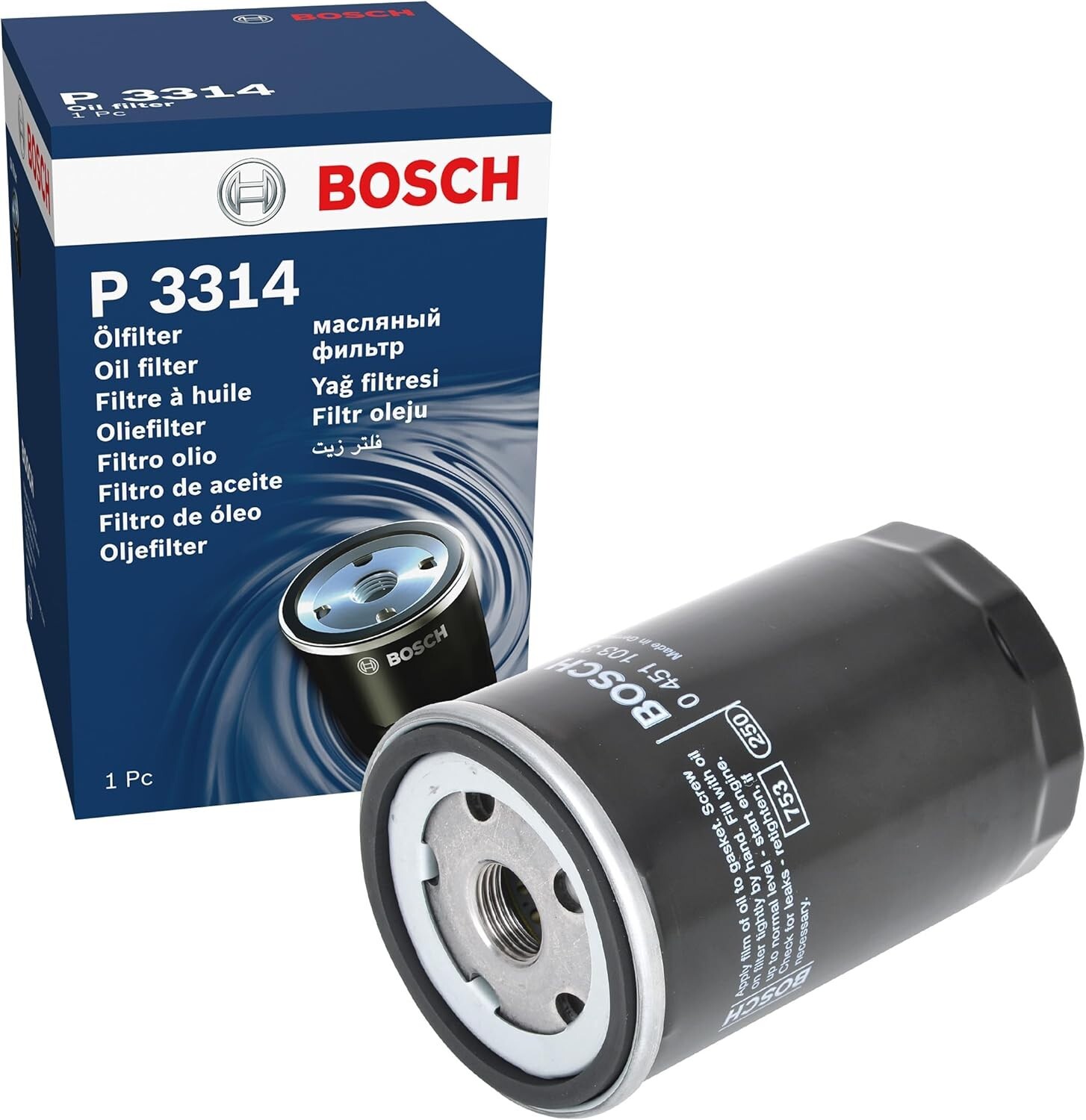 For Audi - TT 1.8 1998-2006 (8N3, 8N9) Oil Filter P3314 0451103314 Bosch