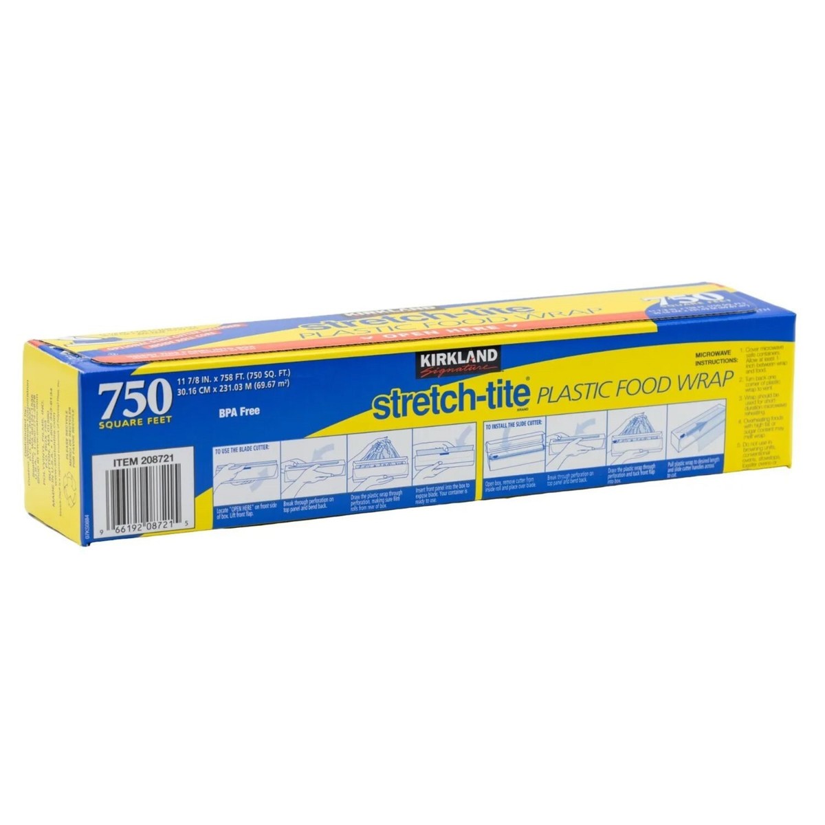 Kirkland Signature Stretch Tite Plastic Food Wrap 11 7/8