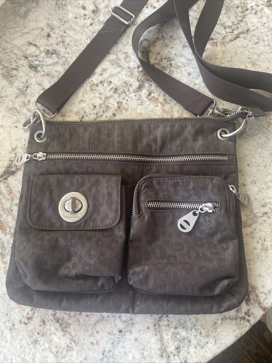 Baggallini Crossbody Bag Detachable Zip Bag— Brown Travel