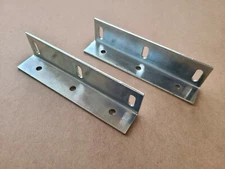 Heavy Duty angle bracket Steel zinc plated  Size .100x5 3/4x1 3/8x1 1/8   2 PACK