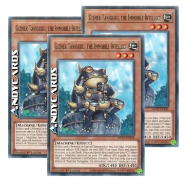 3x GIZMEK TANIGUKU, THE IMMOBILE INTELLECT   Common   MP22 EN132   1Ed   YUGIOH!