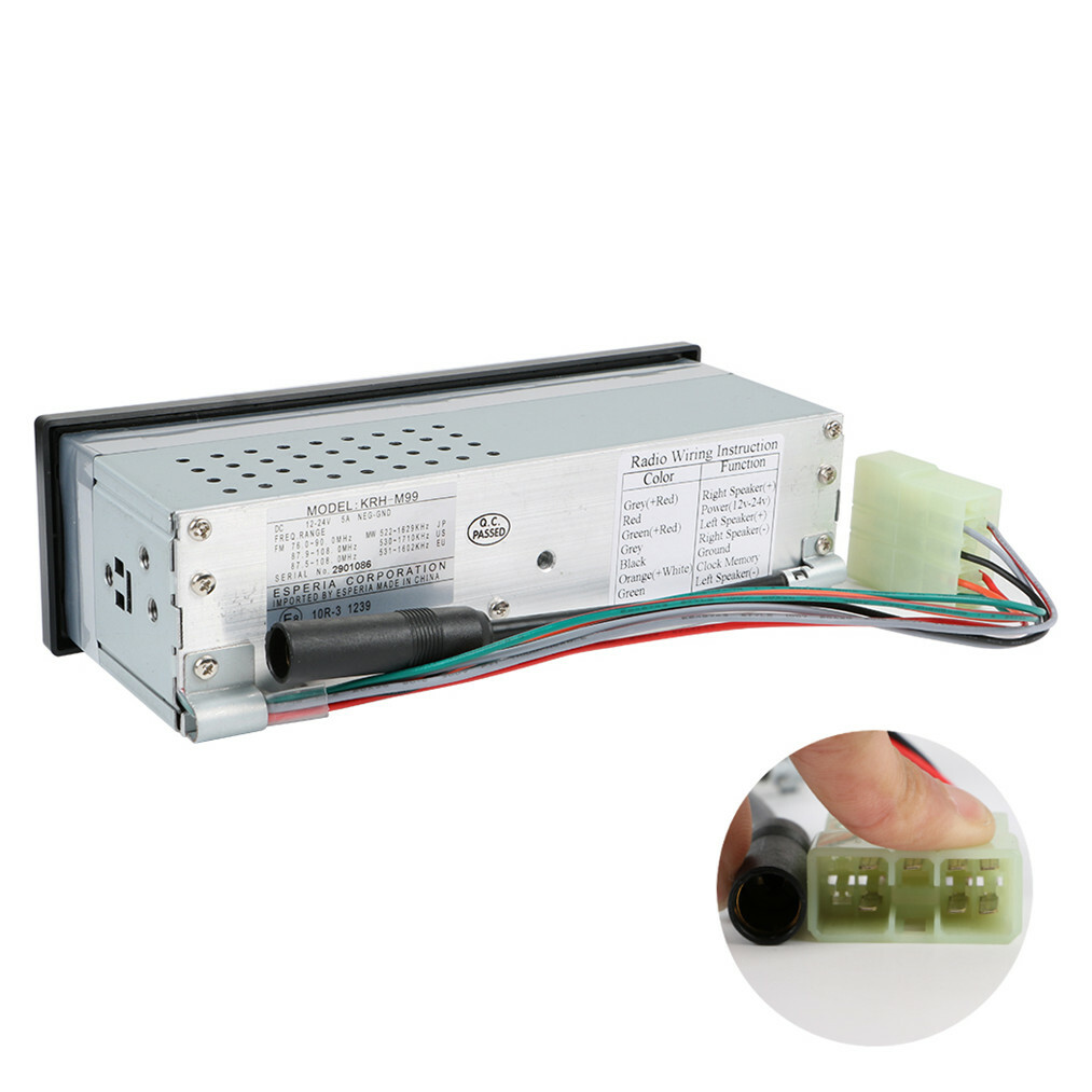 12-24V Excavator Radior Tractor Stereo AUX FM MP3 Player for