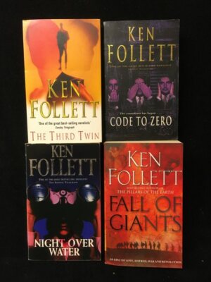 SAMMLUNG PAKET - 4 x KEN FOLLETT - ENGLISCHE SPRACHE! - Code to Zero u.v.a.