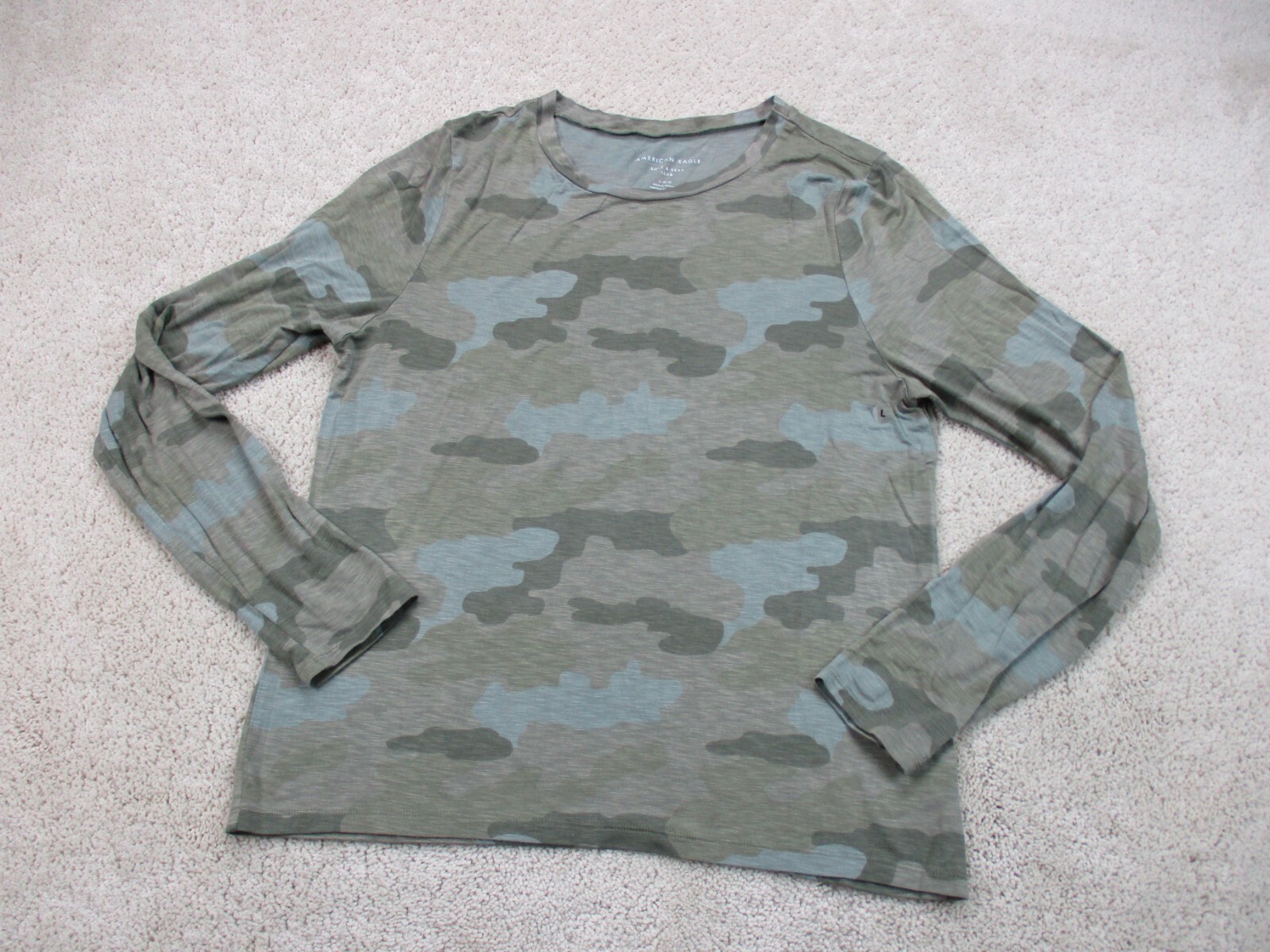 American Eagle Shirt Womens Large Green 