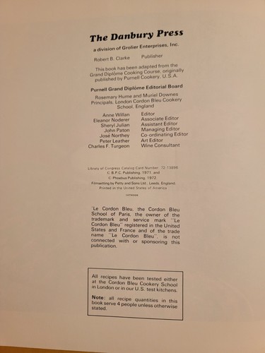 The Grand Diplome Cooking Volume 3 Vintage Recipes 1972 - Picture 5 of 6