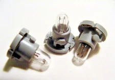 3 Clear Light Bulbs NOS Ford EATC AC Heater Climate Control Instrument Panel ATC