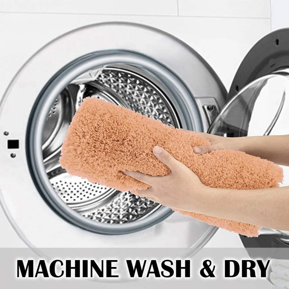  Alfombra de baño antideslizante alfombra de baño para baño absorbente de agua microfibra suave  Foto 2 de 4