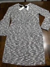 Collective Concepts Women’s Textured Black/ White Sheath Dress Size Large NWT