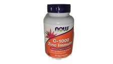 NOW C-1000 Zinc Immune 1000mg Vitamin C 15mg ...