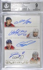 2013-14 National Treasures Quads 6/50 Connor Carrick Karl Alzner BGS 9 Auto 2t7
