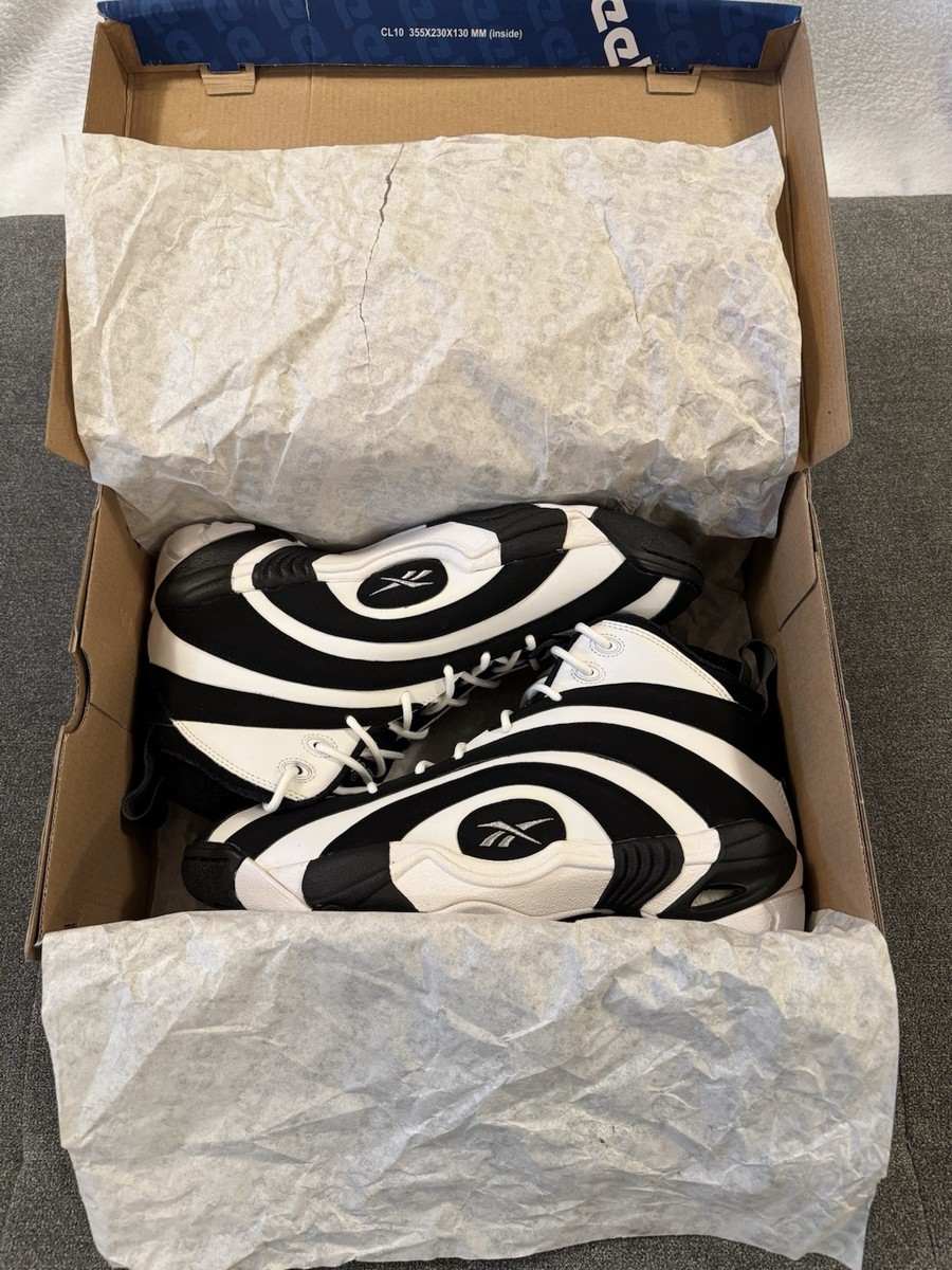 2013 Reebok Shaqnosis OG black white size 11 Shaquille O'Neal