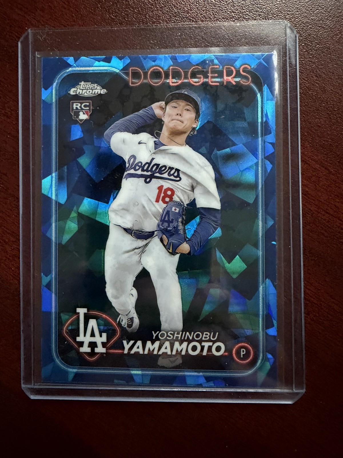 2024 Topps Chrome Sapphire Yoshinobu Yamamoto RC Rookie #553 Dodgers