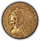 1913 G$2.50 Indian Head Gold Quarter Eagle - Authentic US Coin - SKU-G5566