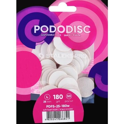 Replacement file for pedicure disc ''Pododisk'', L, grit 180 Staleks Pro 50 pcs.