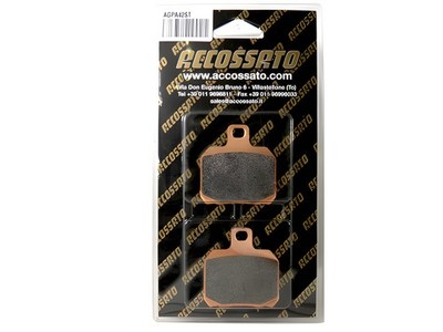 BREMSBELÄGE ACCOSSATO HINTEN FÜR MOTORRAD MORINI CORSARO 1200 2006 > 2013 ST