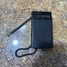 Sony ICF-P26 Handheld Portable FM/AM Radio Stereo Black W/ Antenna Tested READ