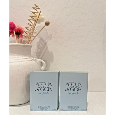 2X ACQUA di GIOIA eau fraiche by GIORGIO ARMANI Carded Sample Spray 1.5ml NEW