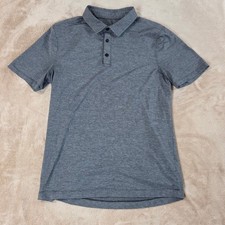 Lululemon Evolution polo shirts mens Size small dark gray short sleeve