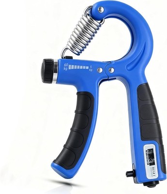 Grip Strength Trainer with Counter, Hand Grip Strengthener, Adjustable