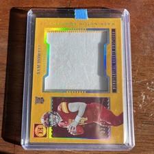 2022 Panini Encased - Substantial Rookie Swatches Sam Howell #SS-5 Gold /25 (RC)