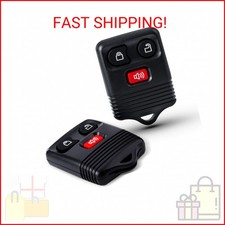 big-autoparts 2 Packs 3 Button Replacement Keyless Entry Remote Key Fob Compatib