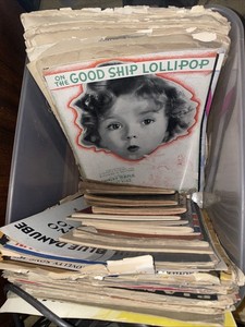 GINORMOUS!!  JACKPOT LOT Of 80+ Music Sheets, MusicalsShows, Vintage 1933-1960s