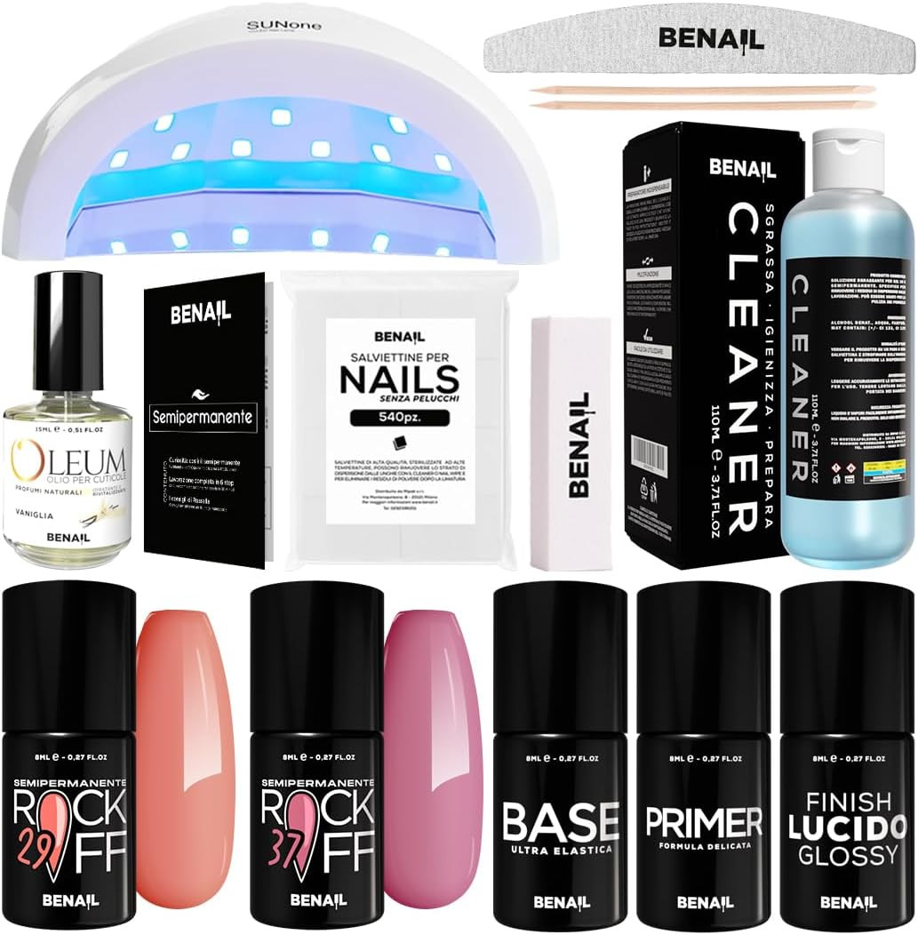 Kit Ricostruzione Unghie Gel Completo | Qualità Professionale 48W