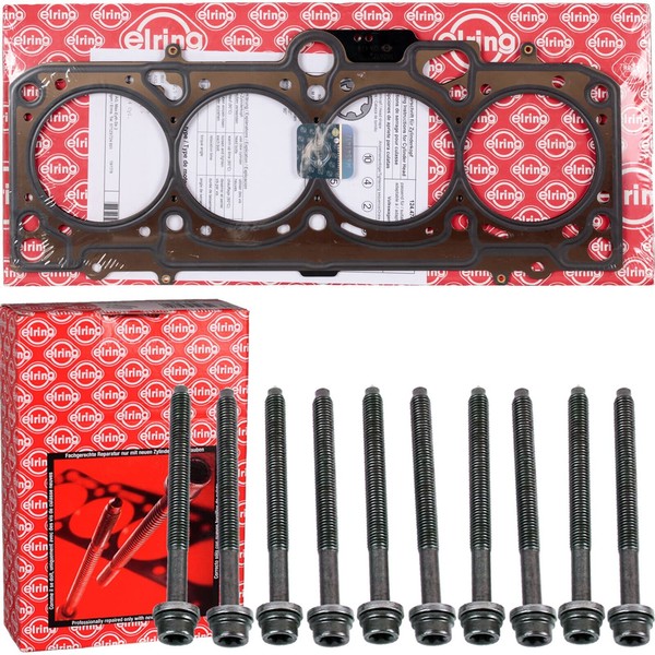 Elring Zylinderkopfdichtung 1-LOCH + Schrauben FüR 2.0 SDI VW Caddy III Golf V-image