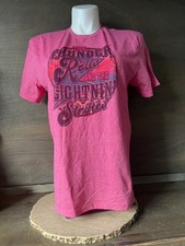 CAMISETA ROSA MUJER THE Thunder rolls y los rayos del rayo mujer grande corta sl