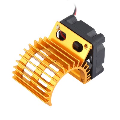 (Golden) Motor Heat Sink RC Heat Sink Mit Kühlventilator Elektrisches RC Au AK