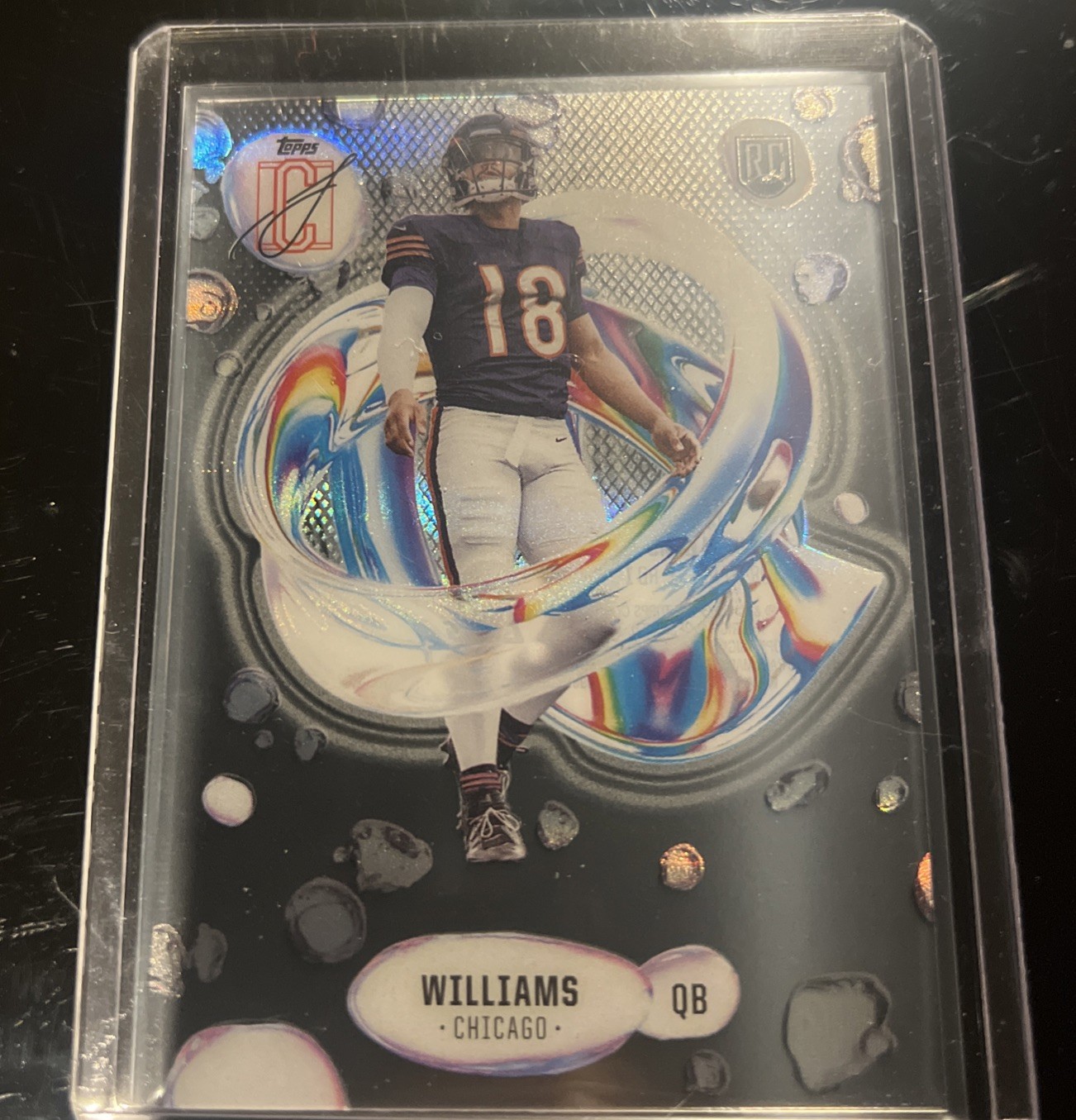 2024 Topps Signature Class CALEB WILLIAMS RC Clear Acetate Fluidity #F-1