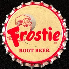 FROSTIE ROOT BEER UNUSED CORK SODA BOTTLE CAP SEVEN-UP SANTA BARBARA, CALIFORNIA