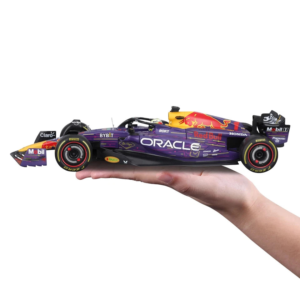 Bburago 1:18 Formula 1 F1 Die-cast Car Red Bull 2023 Las Vegas Max Verstappen - Image 4 of 4