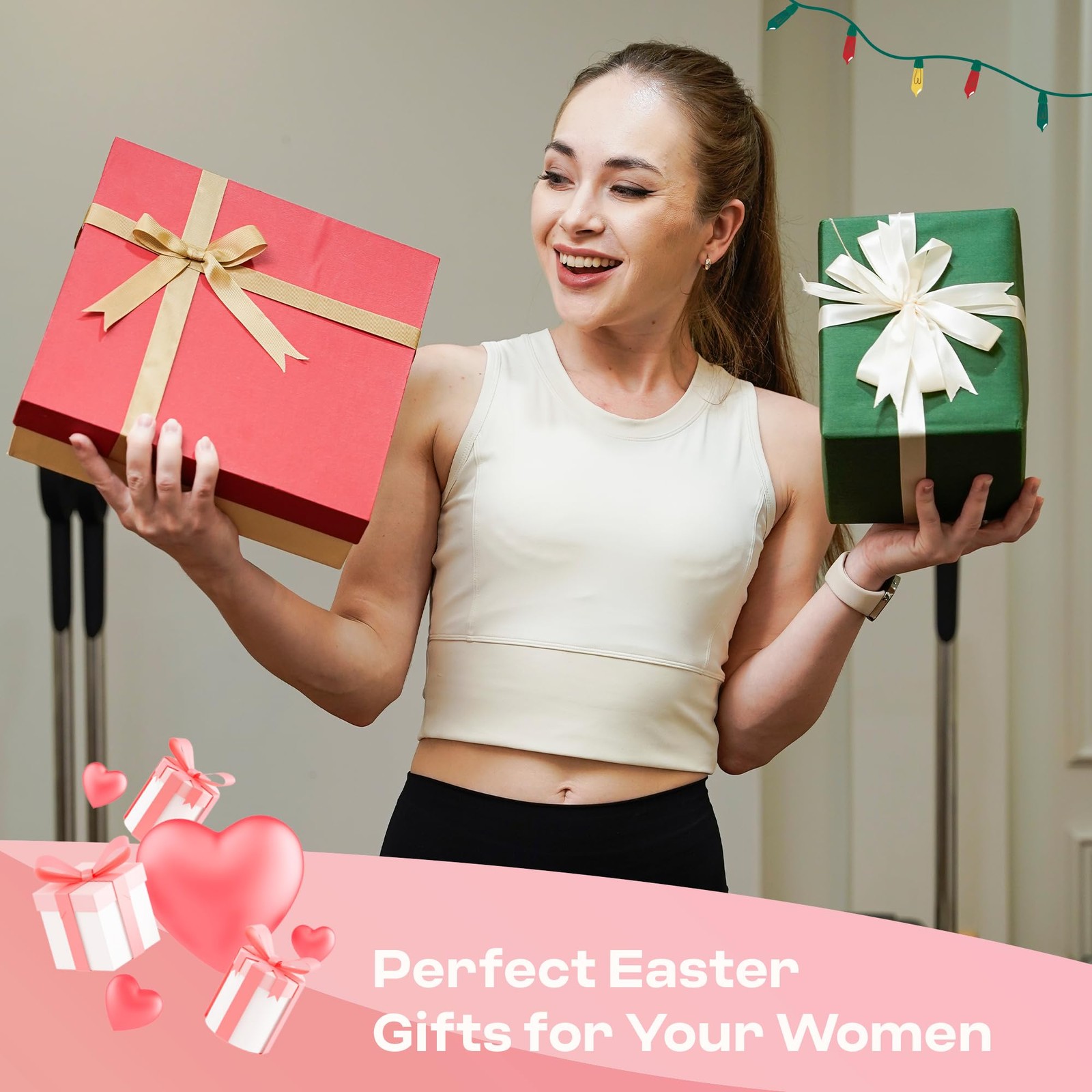 Pilates Socks with Grips for Women, Yoga Socks, Crew Non Slip Women for Worko...