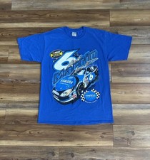 Vintage Mark Martin 6 Nascar Viagra Valvoline Roush Racing Blue T-Shirt Adult L