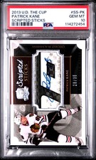 2013 UD THE CUP SCRIPTED STICKS #SS-PK PATRICK KANE 28/35 PSA 10