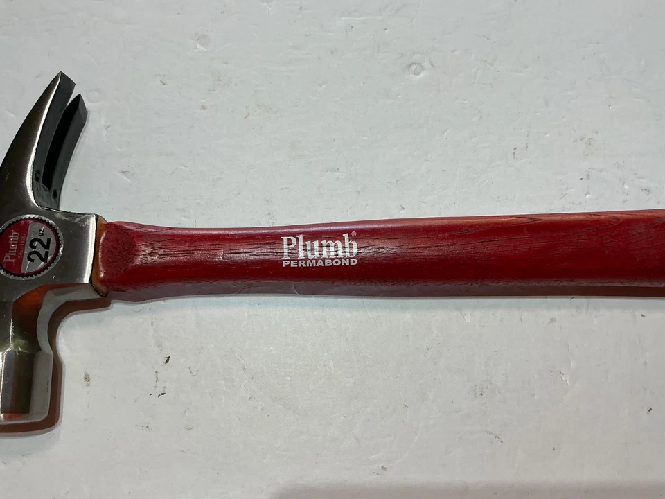 Plumb Tools EE. UU. 16 oz Martillo de garra de madera permabond - Nuevo stock antiguo (NOS) Foto 3 de 4