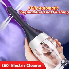 Automatic Enema Bulb Anal Vaginal Cleaner Tool Silicone Douche Cleaner Enema Kit