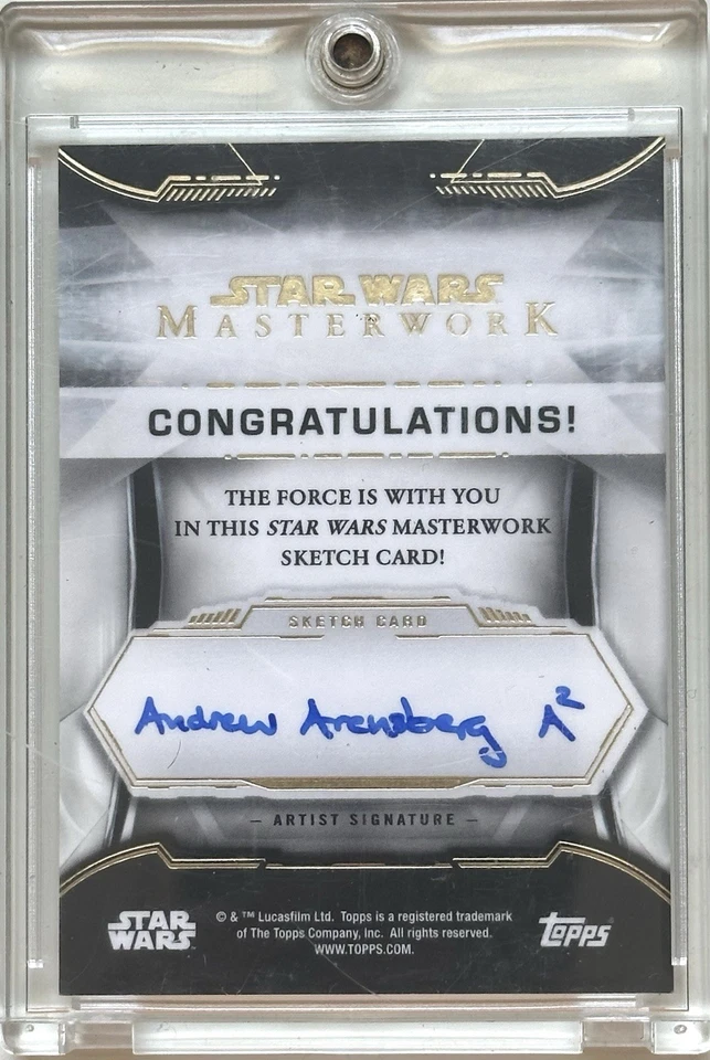 Topps Star Wars Masterwork Jawa Sketch Card By Andrew Arensberg - Image 2 of 3