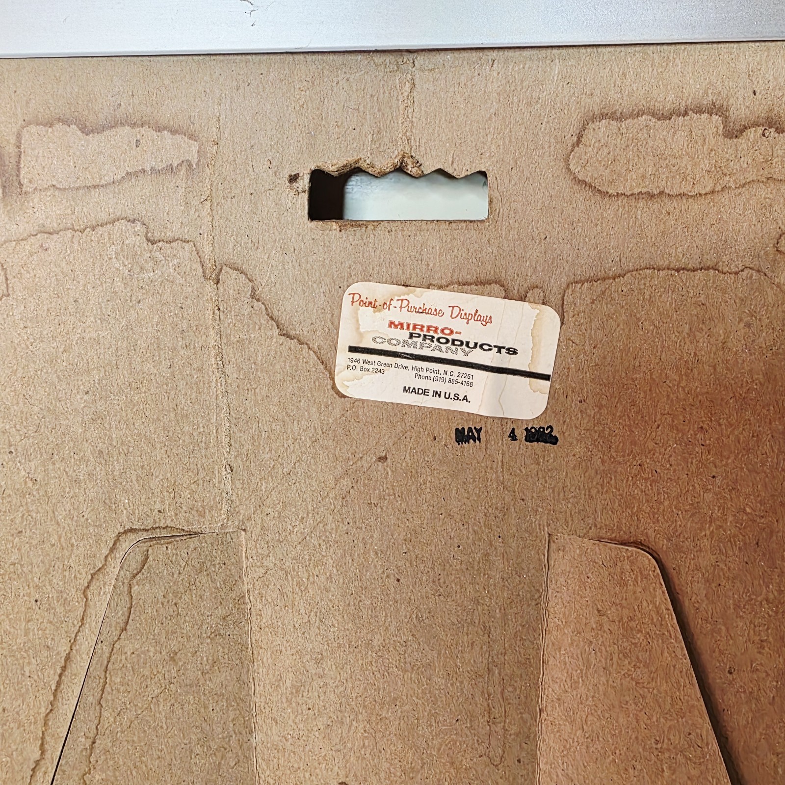 Vtg 90's Royal Crown Cola RC Aluminum Frame Menu Advertising Board Sign