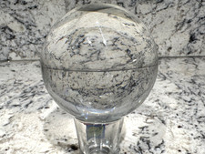 100mm CLEAR CRYSTAL BALL Glass Sphere Photo Prop Divination Meditation w/o Stand