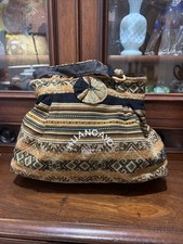Handcrafted Peruvian Andean Wool Crossbody Bag  Boho Geometric Tribal Purse