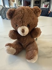 Vtg Russ Berrie Brown TEDDY Bear Stuffed Plush