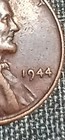 1944 Lincoln Wheat Small Cent Penny Philadelphia Business Strike Copper BN — photo 3