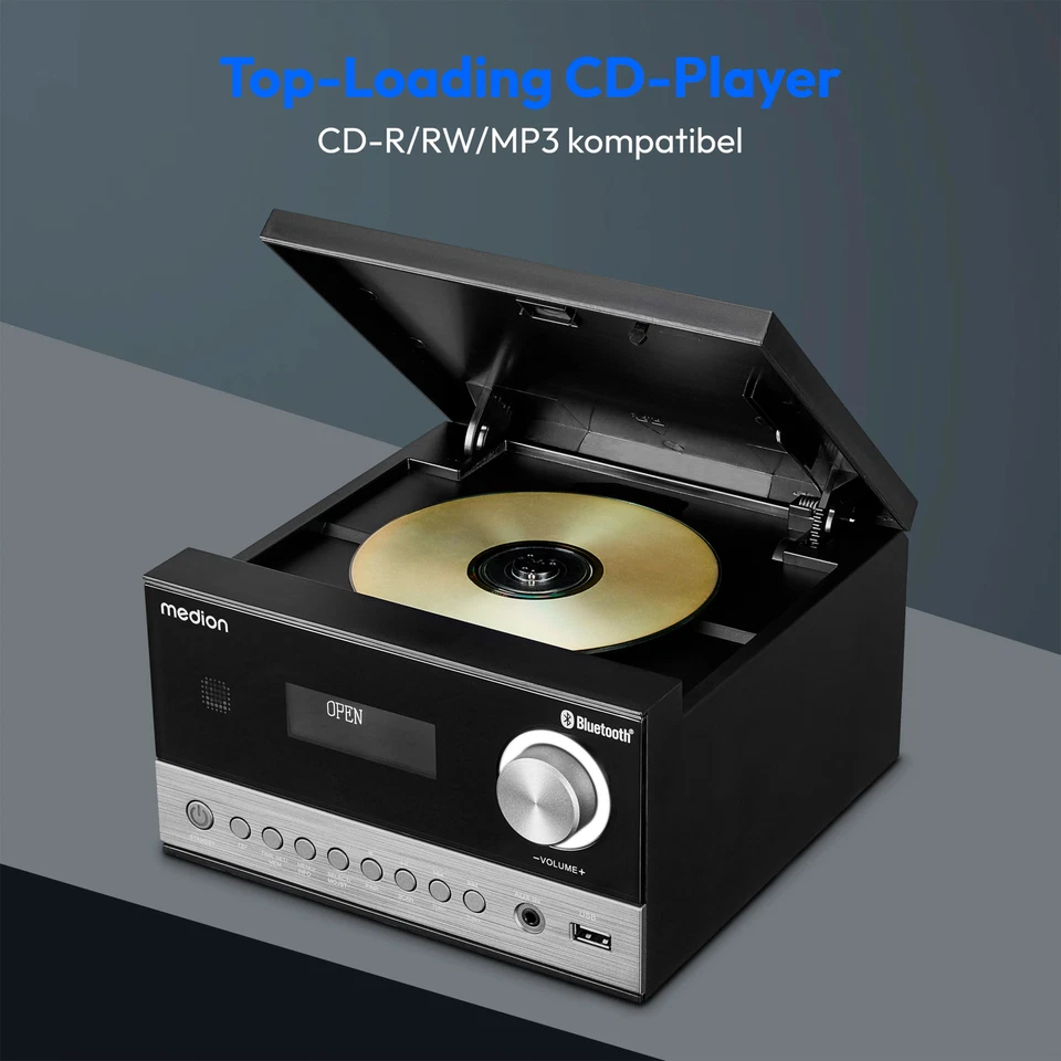 MEDION LIFE E64088 Micro Audio System DAB CD Bluetooth USB Kompaktanlage - Bild 4 von 4