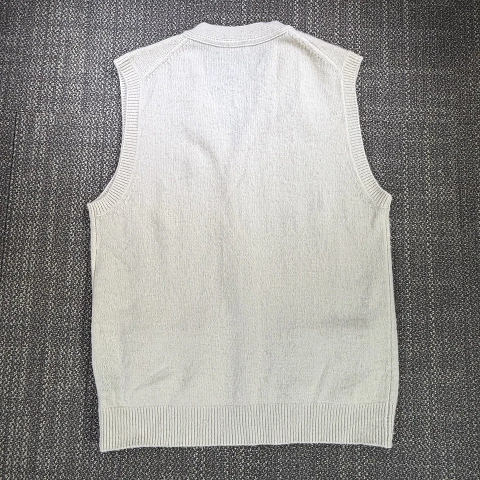 Todd Snyder Cambridge Cárdigan Chaleco de Lana para Hombres Mediano Marfil Hilo Italiano Preppy Foto 2 de 4