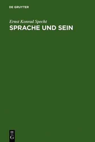 Ernst Konrad Specht Sprache und Sein (Hardback)
